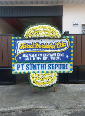Papan Bunga Duka di Matan Hilir Selatan